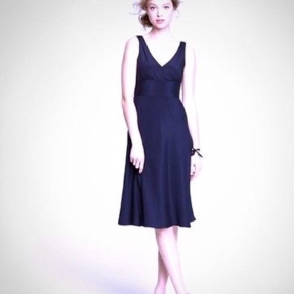 J Crew black polka dot silk sleeveless dress - Picture 1 of 8